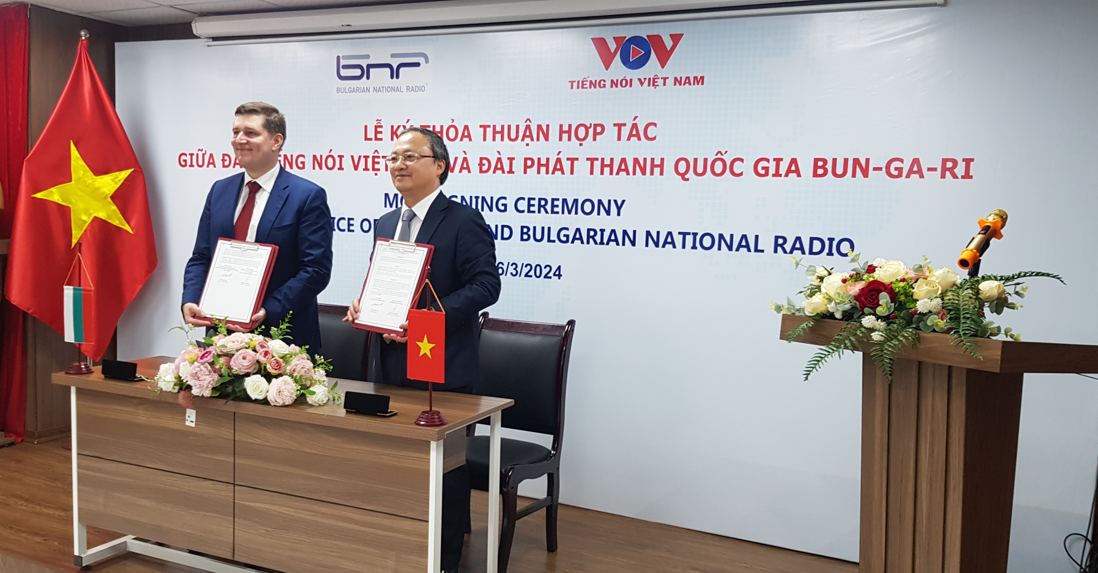 Memorandum of Understanding zwischen der Stimme Vietnams und dem bulgarischen Nationalen Radio