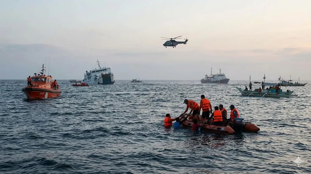 លិច​សាឡាងដឹកមនុស្សជាង ៣៥០ នាក់នៅហ្វីលីពីន បណ្តាល​ឲ្យ​មនុស្ស​យ៉ាងហោចណាស់ ៨ នាក់​ស្លាប់