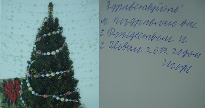 Поздравления с Рождеством и Новым годом от Игоря Фокина