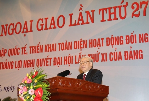 Участие генерального секретаря ЦК КПВ в 27-ой дипломатической конференции