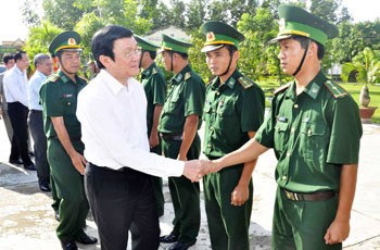 Рабочая поездка президента СРВ в провинцию Ан Занг