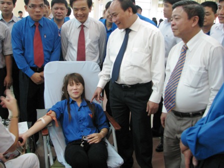 Церемония старта летнего движения молодых волонтеров в провинции Хатинь