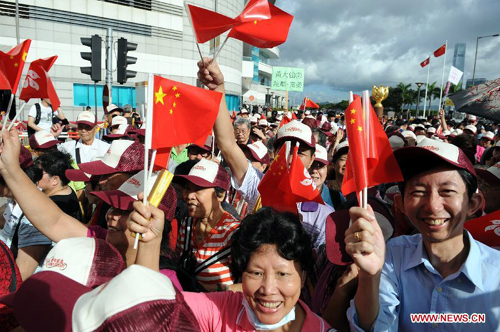 Отмечалась 15-я годовщина перехода Гонконга от Британии под юрисдикцию Китая