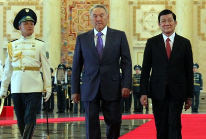 Президент Чыонг Тан Шанг находится в Казахстане с официальным визитом