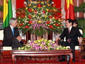 Президент СРВ Чыонг Тан Шанг принял вице-президента Боливии