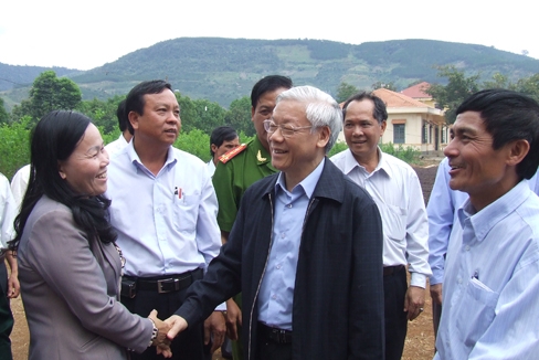 Генсек ЦК КПВ Нгуен Фу Чонг совершил рабочий визит в провинцию Ламдонг