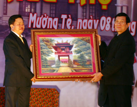 Президент СРВ Чыонг Тан Шанг находился в провинции Лайтяу с рабочим визитом