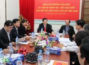 Чыонг Тан Шанг провёл рабочую встречу с членами ПК Союза вьетнамских юристов