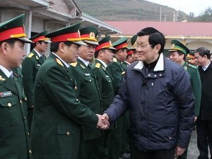 Президент Чыонг Тан Шанг продолжал рабочий визит в провинцию Хазянг