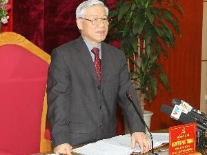 Генсек ЦК КПВ Нгуен Фу Чонг посетил северную провинцию Виньфук