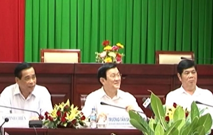 Президент Чыонг Тан Шанг совершил рабочую поездку в провинцию Шокчанг