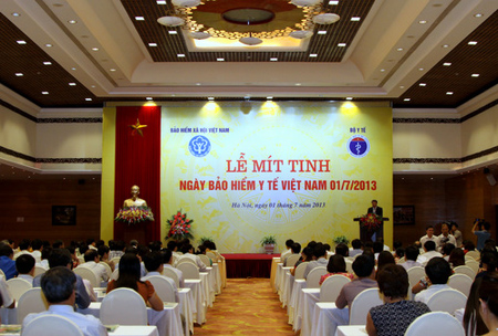 Mитинг, посвященный Дню медицинского страхования Вьетнама
