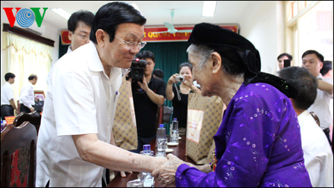 Президент Чыонг Тан Шанг совершил рабочую поездку в провинцию Баккан