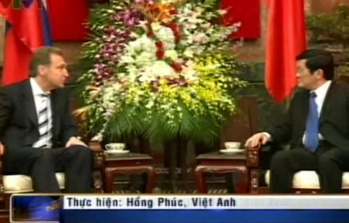 Президент СРВ Чыонг Тан Шанг принял первого заместителя председателя правительства РФ