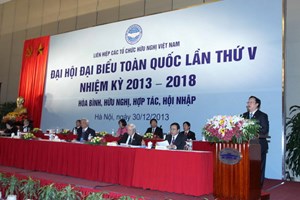 В Ханое завершился 5-й съезд Союза обществ дружбы Вьетнама с зарубежными странами
