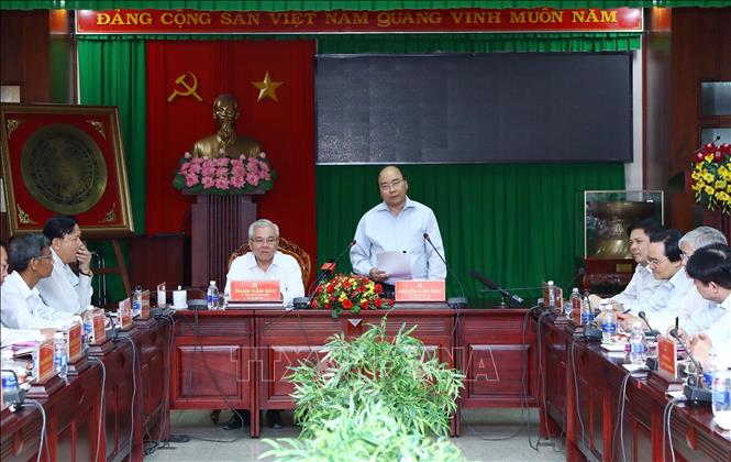 Нгуен Суан Фук провёл рабочую встречу с руководством провинции Шокчанг