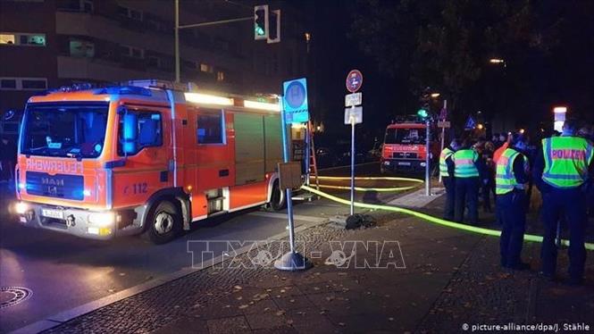 В Берлине загорелся поезд