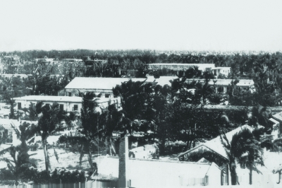 Quang cảnh cơ sở hành chính trên quần đảo Hoàng Sa.