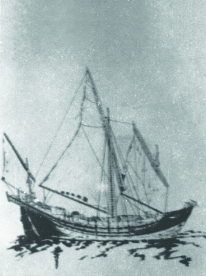 Thuyền buồm - phương tiện ra đảo của Đội Hoàng Sa vào thế kỷ XVII-XVIII.