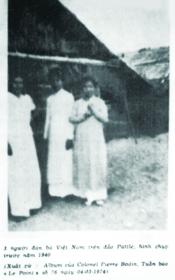 Những người phụ nữ Việt Nam sinh sống trên đảo Hoàng Sa (1940).