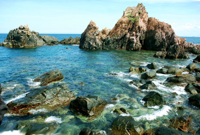 Một góc bãi Hòn Sẹo - Ảnh: Hoa Khá