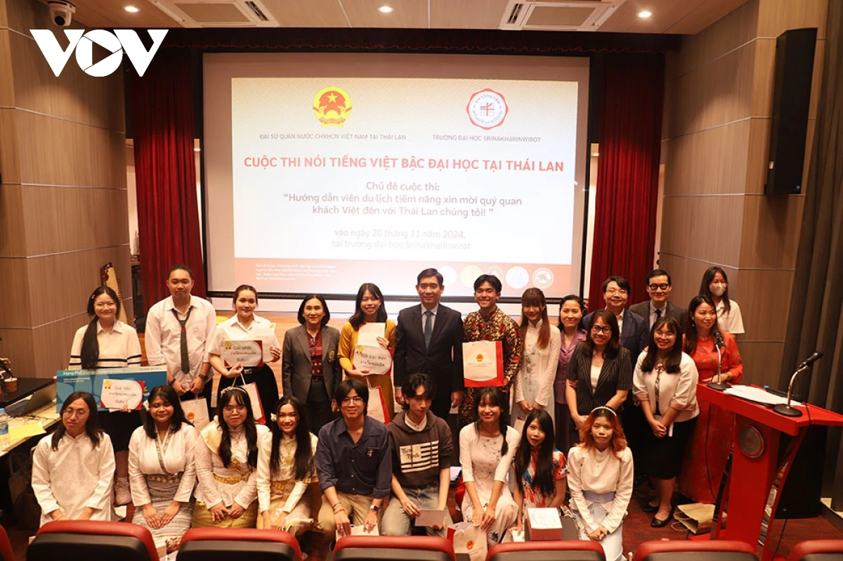งานแข่งขันสุนทรพจน์ภาษาเวียดนาม: ก้าวสำคัญใหม่ในการแลกเปลี่ยนวัฒนธรรมเวียดนาม-ไทย