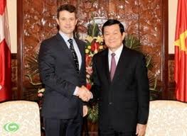 Visita Vietnam el príncipe heredero de Dinamarca