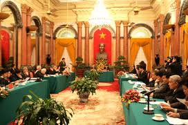 Evalúan coordinación entre Presidente y el Frente de la Patria