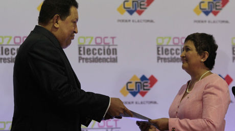 Proclamado Hugo Chávez Presidente de Venezuela