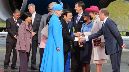 Presidente de Vietnam llega Copenhague para iniciar su visita oficial a Dinamarca