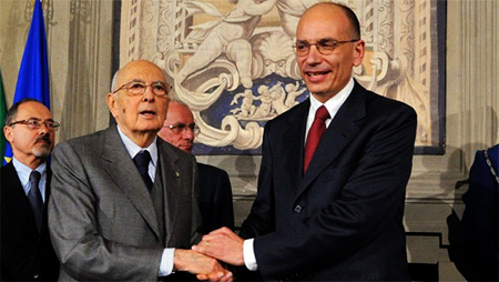 El gobierno de Letta ganó la votación de confianza en ambas cámaras parlamentarias