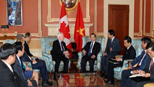 Vietnam y Canadá robustecen relaciones bilaterales