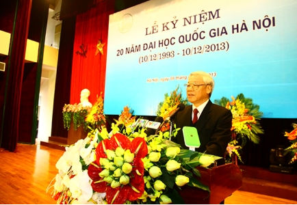 Conmemoran 20 años de Universidad Nacional de Hanoi