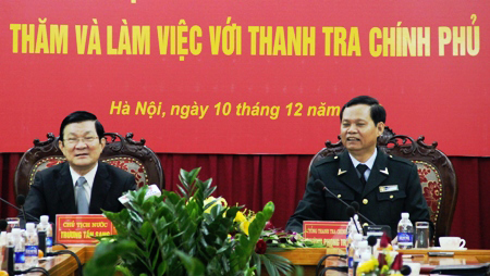 Instruye presidente vietnamita a fortalecer la inspección frente a la corrupción