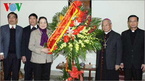 Dirigentes transmiten felicitaciones a comunidad cristina por Navidad