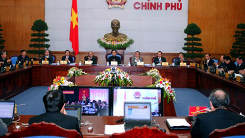 Gobierno de Vietnam orienta tareas de 2014 en teleconferencia