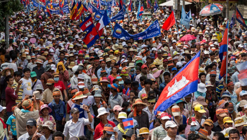 Oposición de Camboya congela protestas y marchas diarias contra el Gobierno