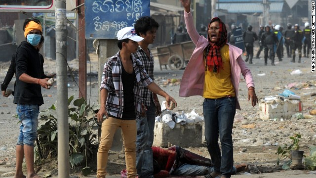 Camboya: Acusan a Partido de Recate Nacional a provocar violentas protestas