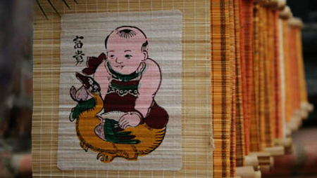 Colores primaverales en obras pictóricas tradicionales