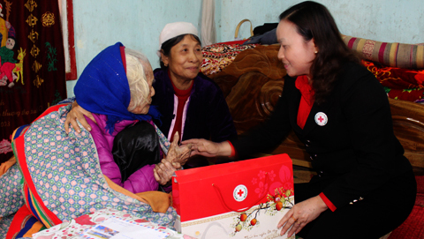 Esfuerzos comunes por compatriotas necesitados en ocasión del Tet 2014
