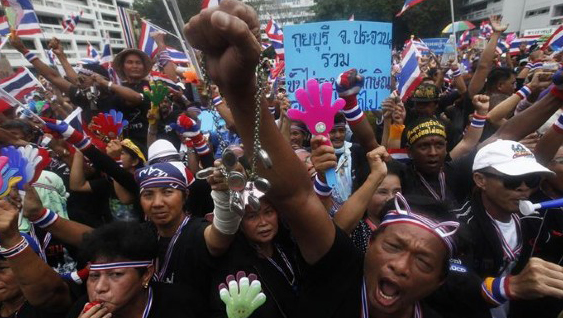 Manifestantes siguen llamando al boicot de las elecciones generales en Tailandia