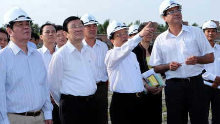 Supervisa el presidente vietnamita la construcción del memorial de gran científico