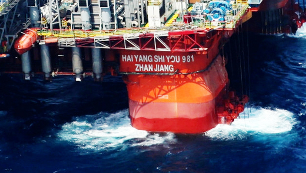 Plataforma perforadora de China se desplaza en las aguas vietnamitas