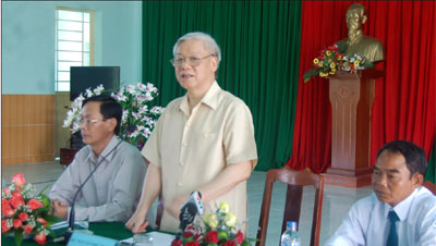 Líder político vietnamita trabaja en Ninh Thuan