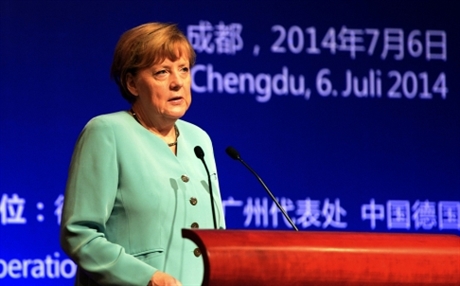 Canciller alemana visita China