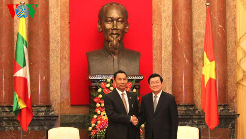 En Vietnam presidente del parlamento de Myanmar