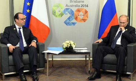 Mandatarios de Rusia, Francia e Inglaterra analizan asuntos de Ucrania