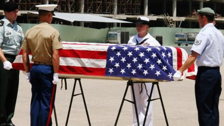 Repatriación de restos de soldados estadounidenses