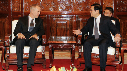 Recibe presidente de Vietnam a nuevos embajadores de Estados Unidos, Panamá y Qatar