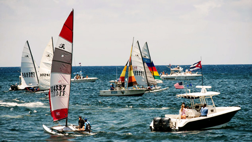 Simbólica regata entre Cuba y Estados Unidos en La Habana